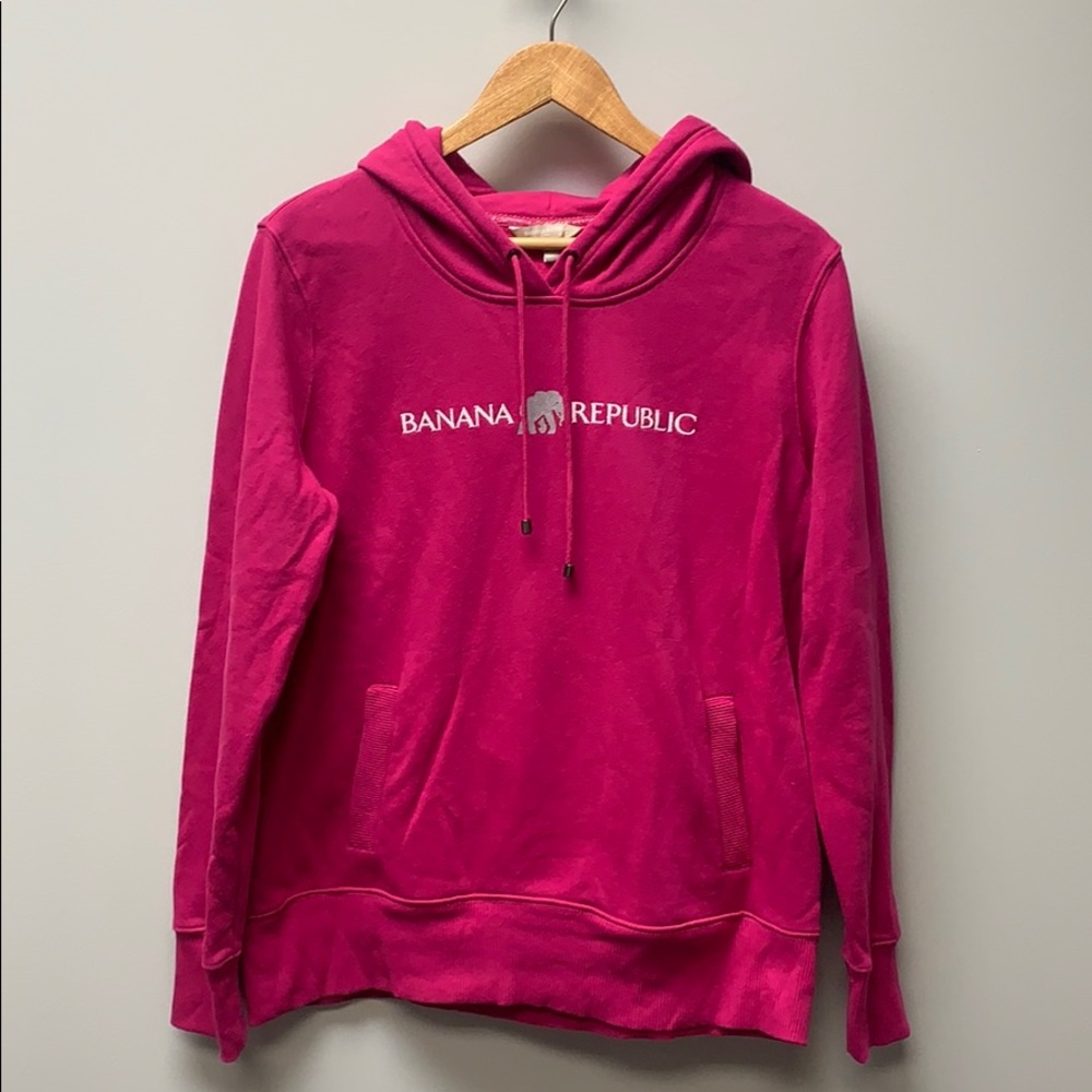 Banana Republic Pink Logo Sweatshirt